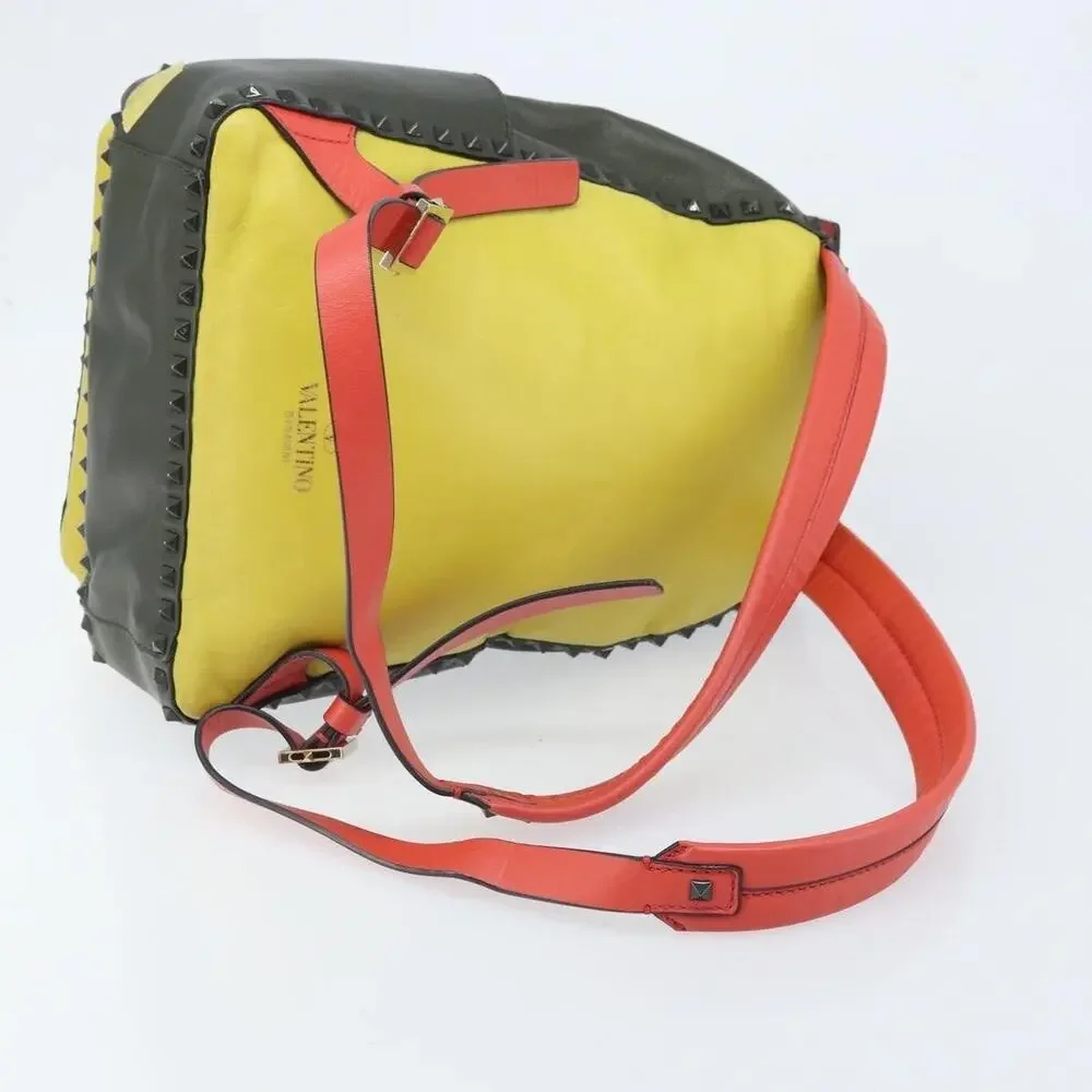 Valentino Leather Backpack Light Blue